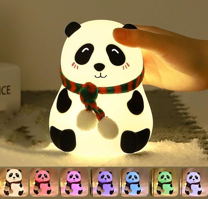 Touch Silicone Panda LED Night Light for Kids