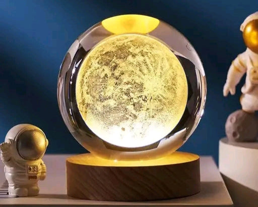 3D Moon Night Lamp | Crystal Ball Moon Globe 🌕