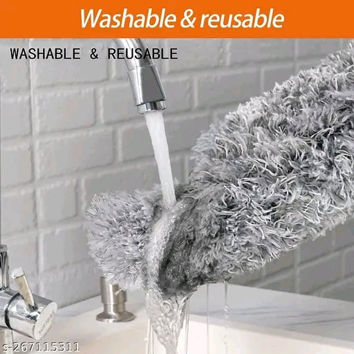 Microfiber Feather Duster | Bendable & Extendable Fan Cleaning Tool🧹